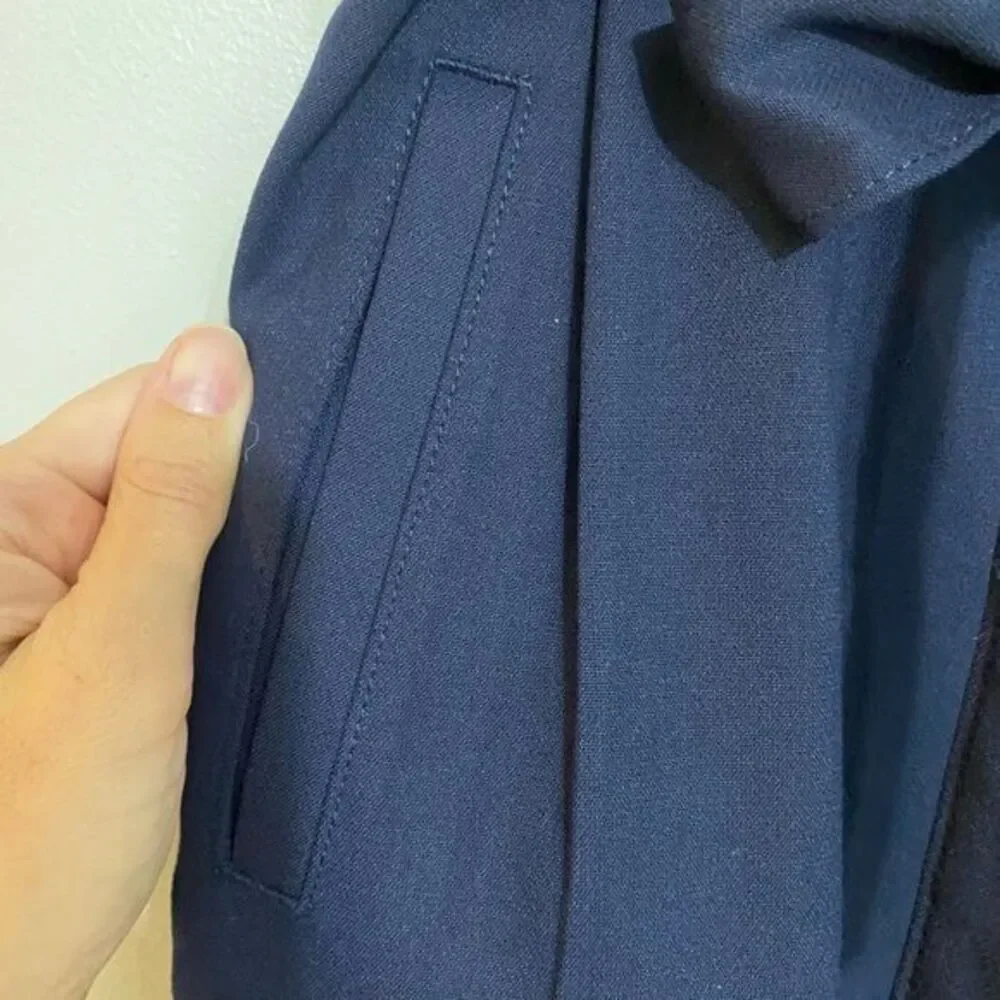 Gap Navy Blue True Indigo Hi-Rise ‎ Belted Cropped Pants, SIZE 0